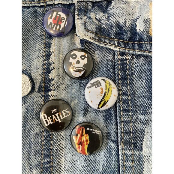 Wren + Glory Hand Painted Denim Jacket Fine and Balanced Festival Art Streetwear - Picture 7 of 13